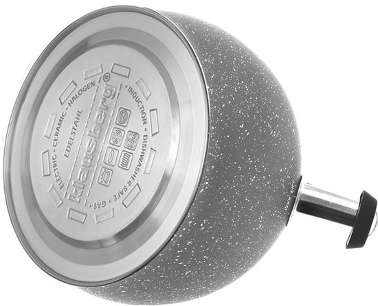 Klausberg KB-7321 fluitketel - 2L - rvs - alle warmtebronnen