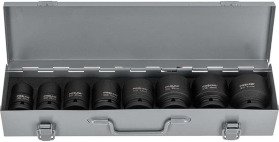 Proline Impact Doppenset 3/4" 22-41mm Geoxideerd Metaal 8 Stuks