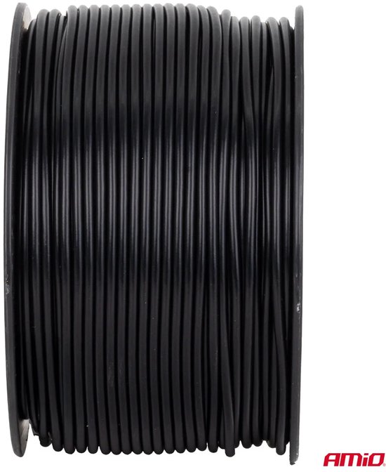 CCA-kabel zwart 1x1mm2 100m 5A 12/230V