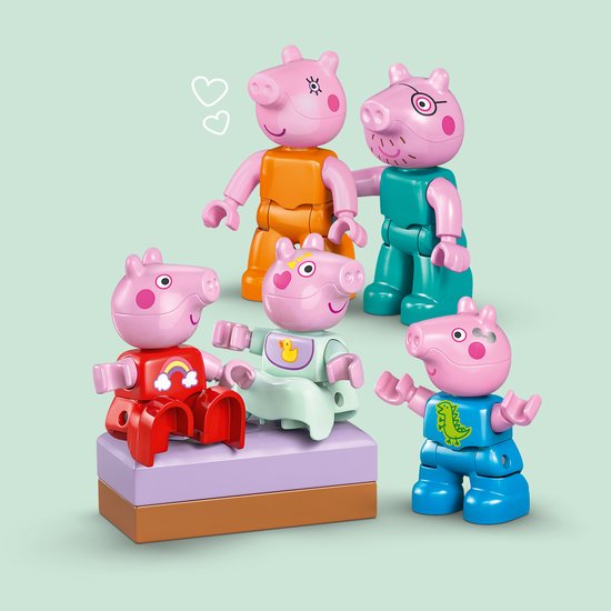 LEGO DUPLO - Peppa Big Familiehuis Dieren Speelgoed voor Peuters met Poppenhuis - 10467