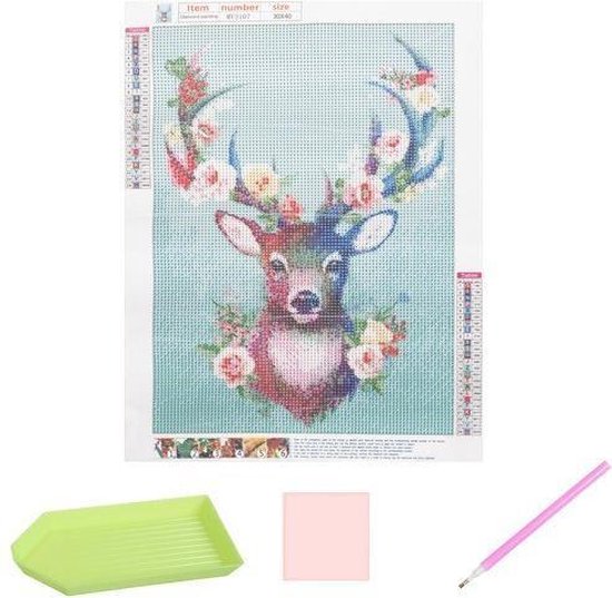 Diamond Painting set - Hert - complete set - cadeau sint/kerst