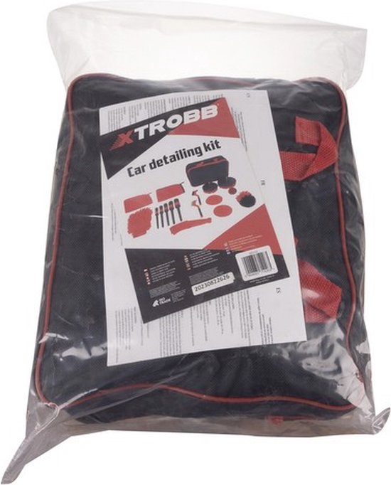 Xtrobb complete auto detailing set – 19-delig – professionele autoverzorging – inclusief opbergetui – interieur & exterieur reiniging
