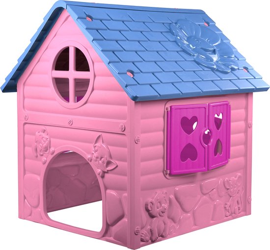 My First Playhouse Speelhuisje voor Buiten - Roze - 90 x 98 x 106 cm - Maximale belasting: 25 kg
