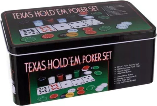 Malatec Alles-in-één Texas Poker Set - 200 Chips en Meer