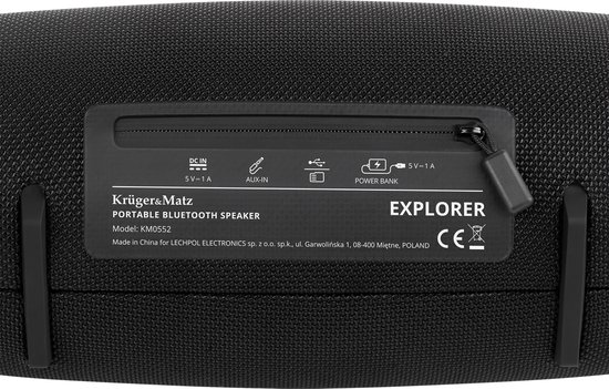 Krüger&Matz Explorer - Draagbare Bluetooth-luidspreker - Microfoon - True Wireless Stereo