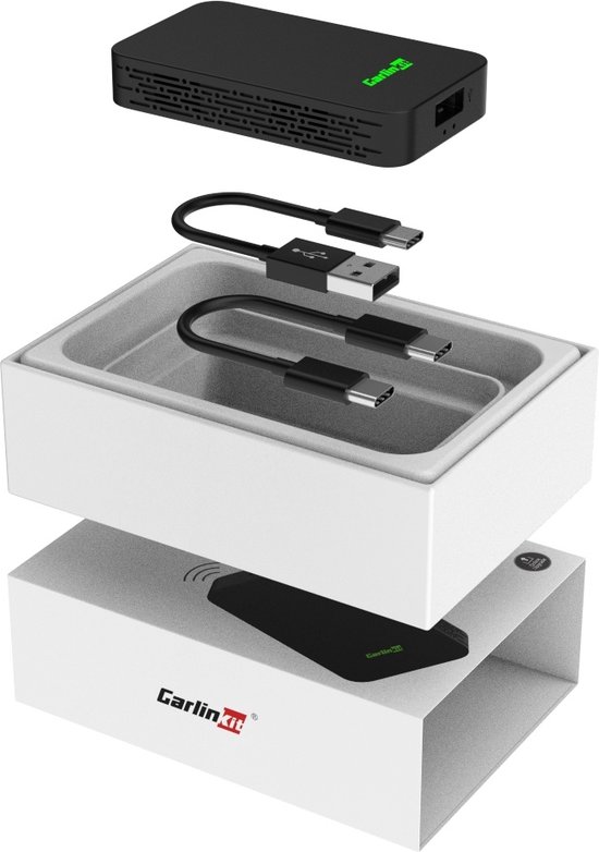 Carlinkit 5.0 - Draadloze CarPlay & AndroidAuto Adapter - Eenvoudige van bedrade naar draadloze CarPlay & Android Auto! - CPC200-2Air