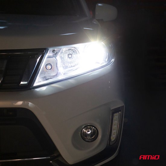 AMiO LED Koplampen FLEX+ Serie H7/H18 Lens Dimlichten Wit