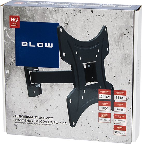 BLOW 76-863# tv-bevestiging 106,7 cm (42") Zwart