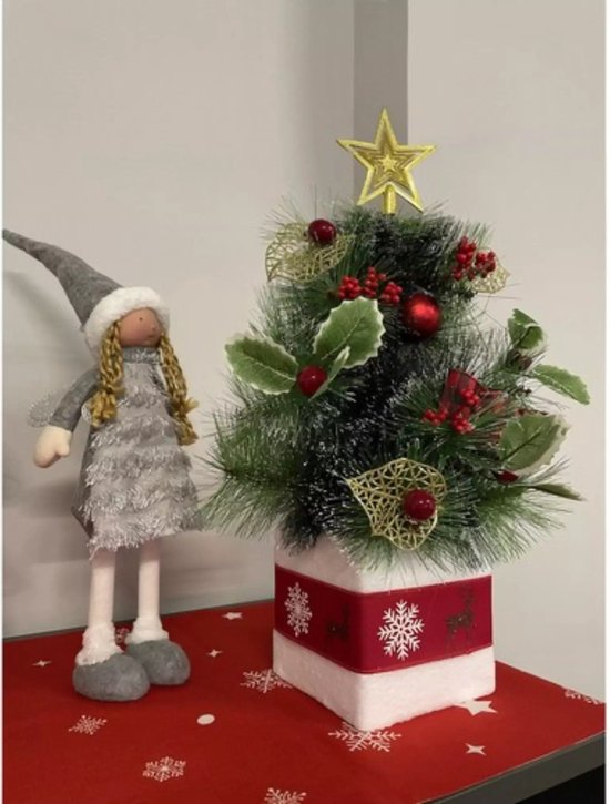 Ruhhy Kunstkerstboom 45cm: Stijlvolle Mini Kerstboom voor Elk Interieur