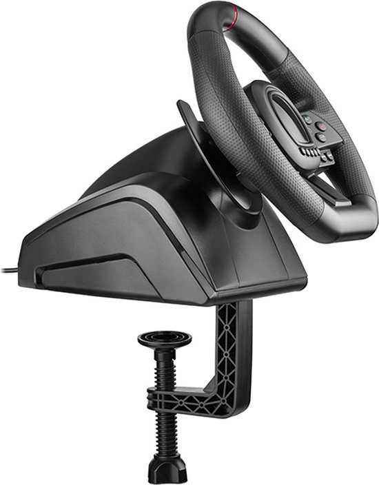 Tracer Gaming Stuurwiel - 6 in 1 Stuur - Pedalen en Versnellingspook - PC/PS4/PS3/Xbox One/Switch