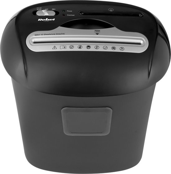 Rebel URZ0986 - Papiervernietiger - Micro-Cut - 21L Capaciteit - CD's en Kaarten