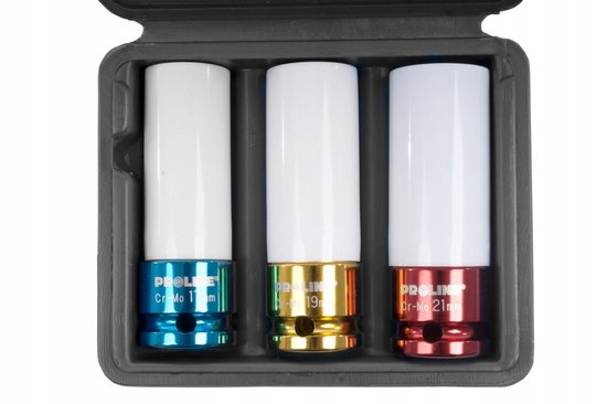 2x Slagdopen Set Aluminium velg 1/2" CrMo Proline