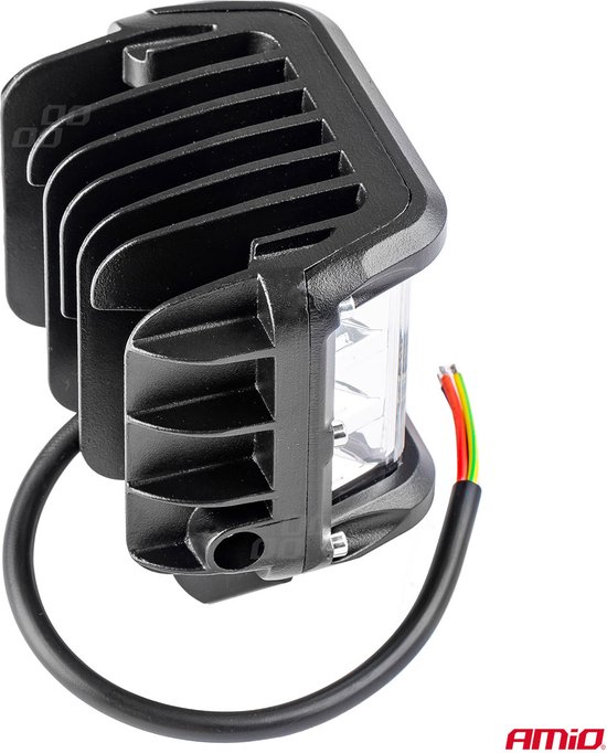 AMiO Krachtige Werklamp AWL08 12 LED (2 lampen) 9-36V Verstraler Spot Robuust Offroad