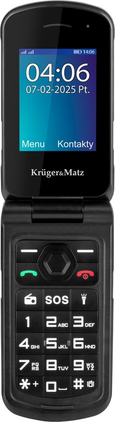 Krüger&Matz Iron 5 - GSM Telefoon met Klap - IP68/IP69K - 4G - Dual SIM
