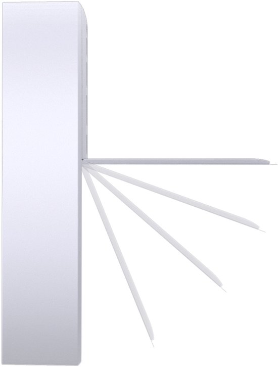GreenBlue - Draadloze weerstation - temperatuur IN/OUT - klok - keuze uit °C / °F - bereik tot 60 m - GB162 - Wit