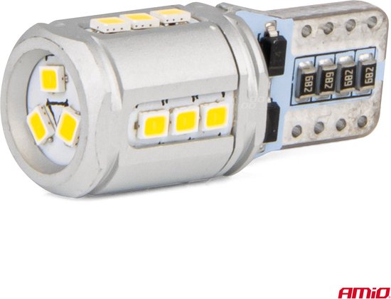 AMiO LED-lampen CANBUS T10e W5W 15x2016 SMD Wit 12V/24V