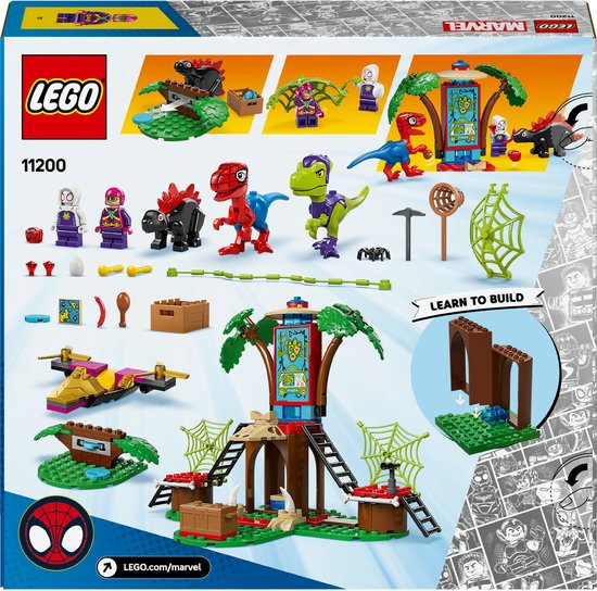 LEGO Marvel Spidey en zijn geweldige vriendjes Spidey en Gobby's raptorstrijd bij de boomhut - 11200