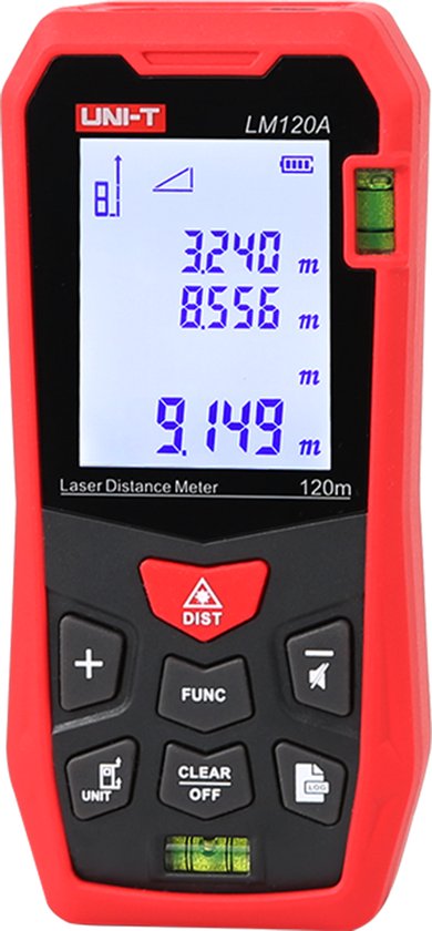 Uni-T LM120A - Afstandsmeter - Precies - Diverse Maten