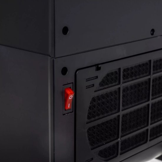 Kaminer Elektrische kachel 2000W met LED-vlameffect, keramische verwarming en afstandsbediening