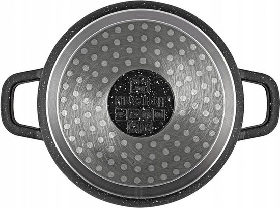 Kinghoff 1597 - Braadpan - met Aromaknop - 28 cm - 6.5 liter
