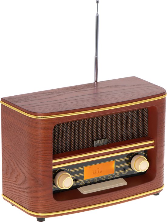 Adler AD 1187  - Retro radio - met bluetooth 5.0