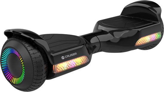 Rebel Cruiser - Elektrische Hoverboard - 6,5" LED Wielen - 100 kg Draagvermogen - Zwart
