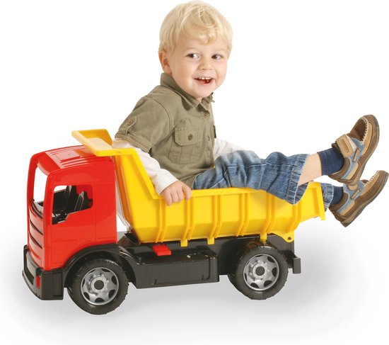 Vrachtwagen Lena Met Laadbak - Rood/Geel