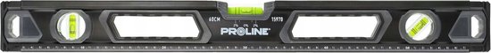 Proline Aluminium Waterpas 60cm met Handvat & 3 Waterpassen