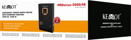 KEMOT PROsinus 3500 Serie - Stemapparaat - 3500VA - 2400W - No-montage