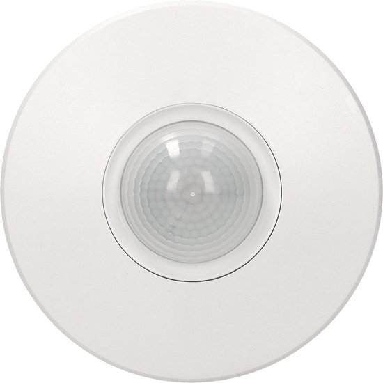 Bewegingssensor binnen voor lamp - Bewegingsmelder plafond tot 20 m - Motion sensor 360° - Doorgangsmelder 2000 Lux - Wit