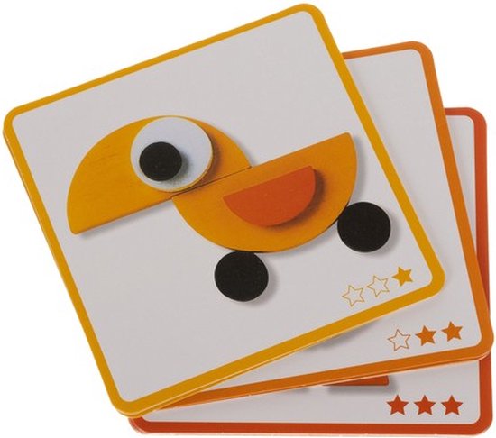 Kruzzel Houten Puzzel - Stimuleer Creativiteit met Dieren en Vormen