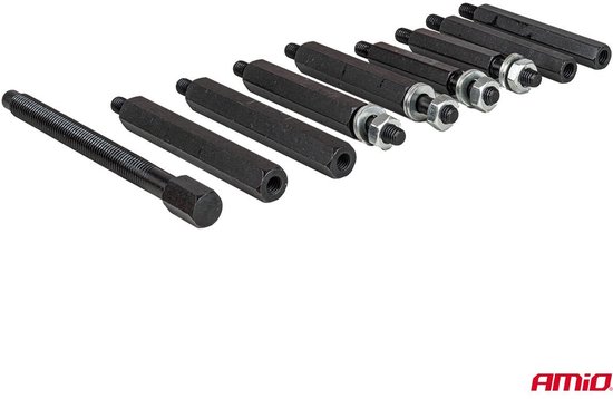 AMiO Lager Trekker Set met Separator 14 Delig - Bearing Separator en Puller Gereedschap 25-75 mm