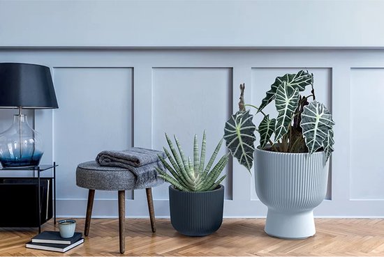 Prosperplast Milly design - Bloempot - hittebestendig en UV-bestendig - Antraciet ⌀ 239 mm