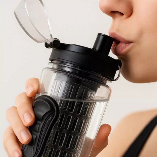 Trizand Waterfles 1L met Fruitfilter – Lekvrij en BPA-vrij
