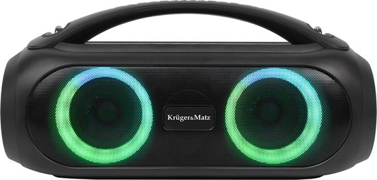 Krüger&Matz JOY 2 - Draadloze Bluetooth Speaker - RGB Verlichting - IPX5 - USB & AUX