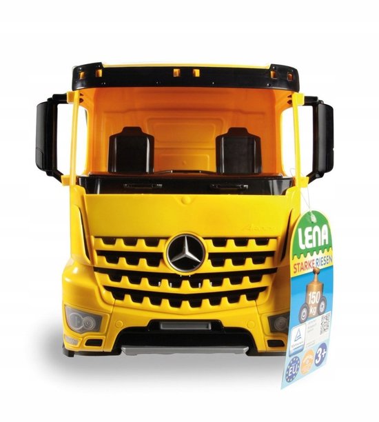 Lena Mercedes Actros Grote Gele Kiepwagen 3 Assen - Duurzaam Speelgoed