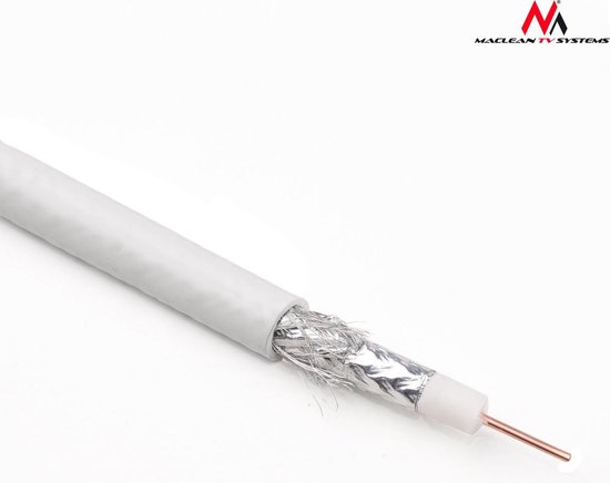 RG6 Coaxiale kabel 1.0CCS 50 m Maclean TV