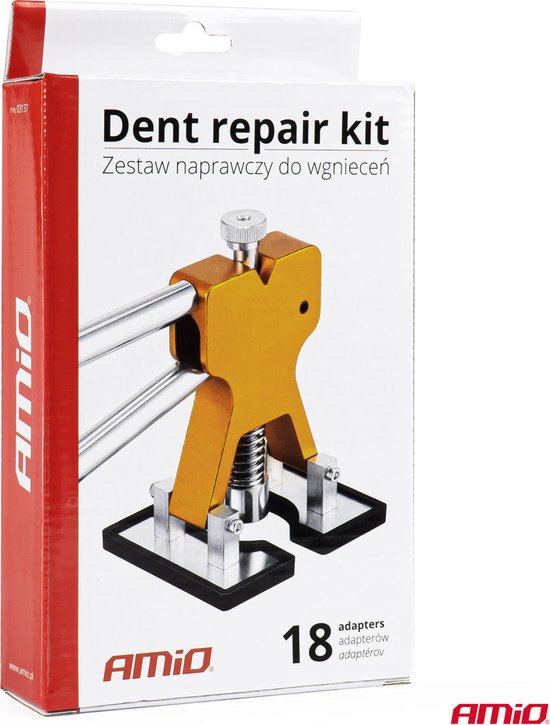 AMiO Auto & Voertuig Deuken en Beschadigingen Reparatieset met 18 Zuignappen [Reparatie Kit]