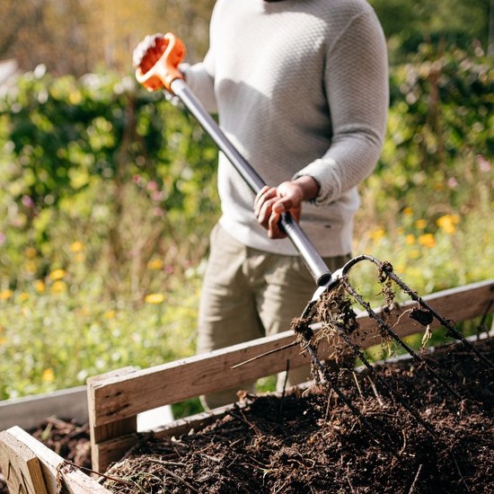 Fiskars Solid™ Mestvork - Compostvork - Tuinvork - 126 cm