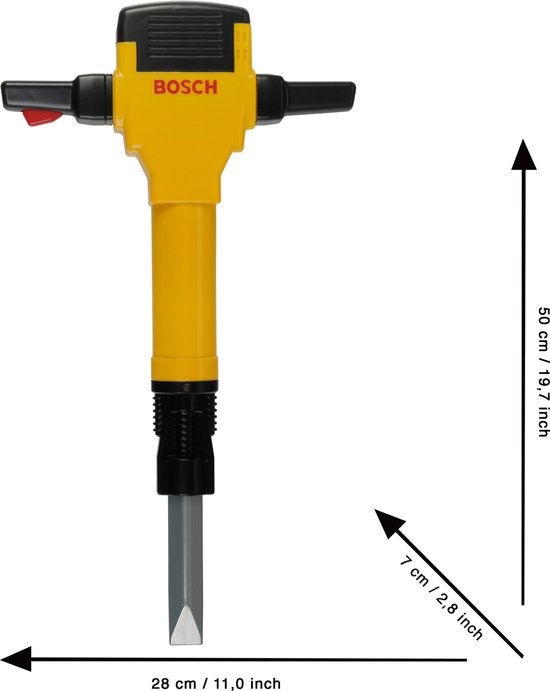 Klein Toys Bosch mini - drillboor - speelgoed - incl. beweging-, licht- en geluidseffecten - geel
