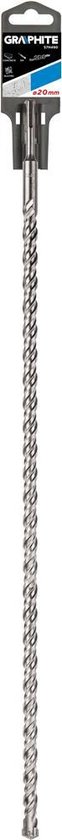 Graphite SDS Plus Quatro 20x800mm Dubbele S4 Legering 4 Snijtanden