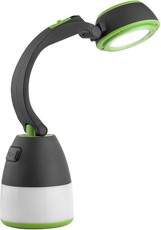 Tracer Flex 3-in-1 Multifunctionele Draagbare Campinglamp - Zaklamp - Tafellamp - Oplaadbare Powerbank lamp 1500 mAh - Outdoor Verlichting - Camping Accessoire