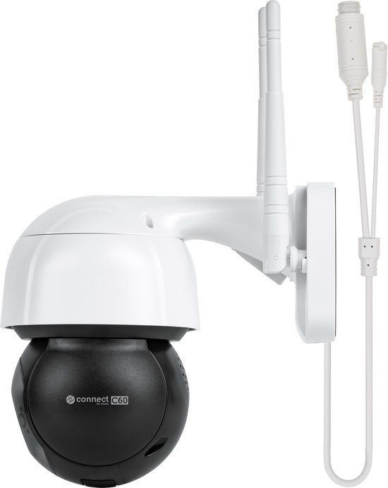 Krüger&Matz Connect C60 - Wi-Fi Buitenbeveiligingscamera - 5 MP - Intelligent - Weerbestendig