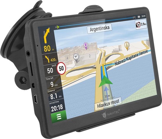 Navitel MS700 navigator 17,8 cm (7") Touchscreen TFT Vast Zwart