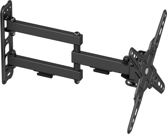 Cabletech - Universele LED TV Wandhouder - 13-43 inch - Verstelbaar - Zwart
