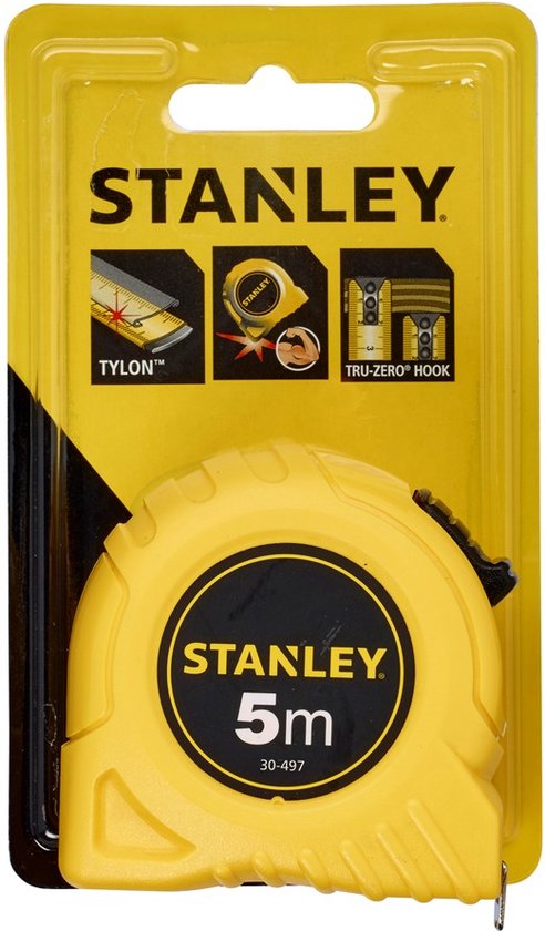 Stanley - Rolbandmaat 5m - 19mm (kaart)