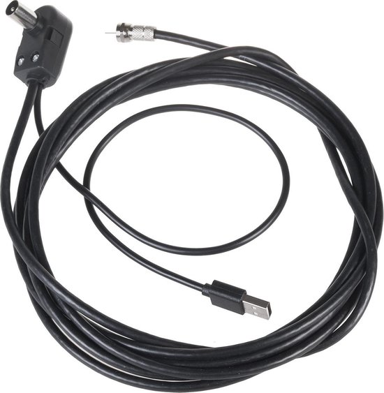 Omnidirectionele TV Antenne DVB-T2 HEVC Maclean MCTV-945 USB magnetisch