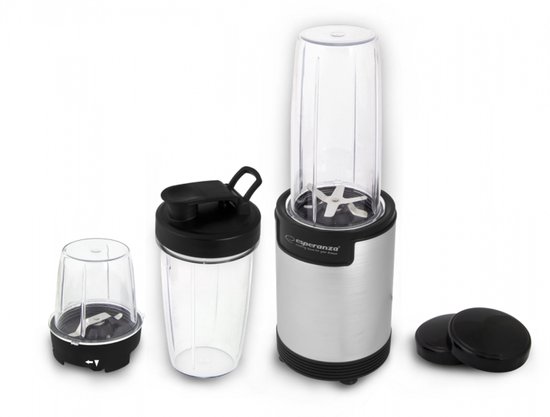 Esperanza EKM030 Nutri-blender / Persoonlijke blender 9in1 900W Zilver