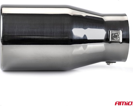 Uitlaat Sierstuk - RVS Verchroomd donker - Diameter 50-65mm