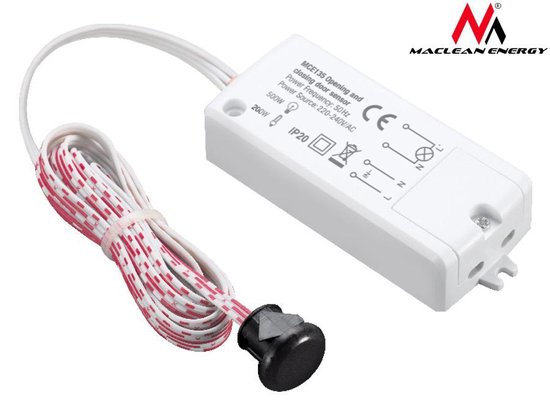 Bewegingsmelder PIR Sensor Aan/Uit Deursensor Maclean